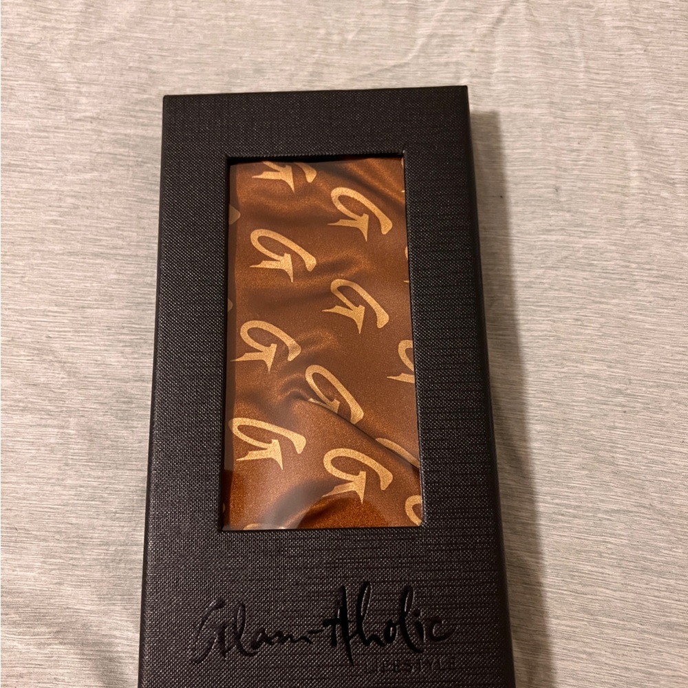 Glamaholic Lifestyle - Large Monogram Silk Scarf Brown